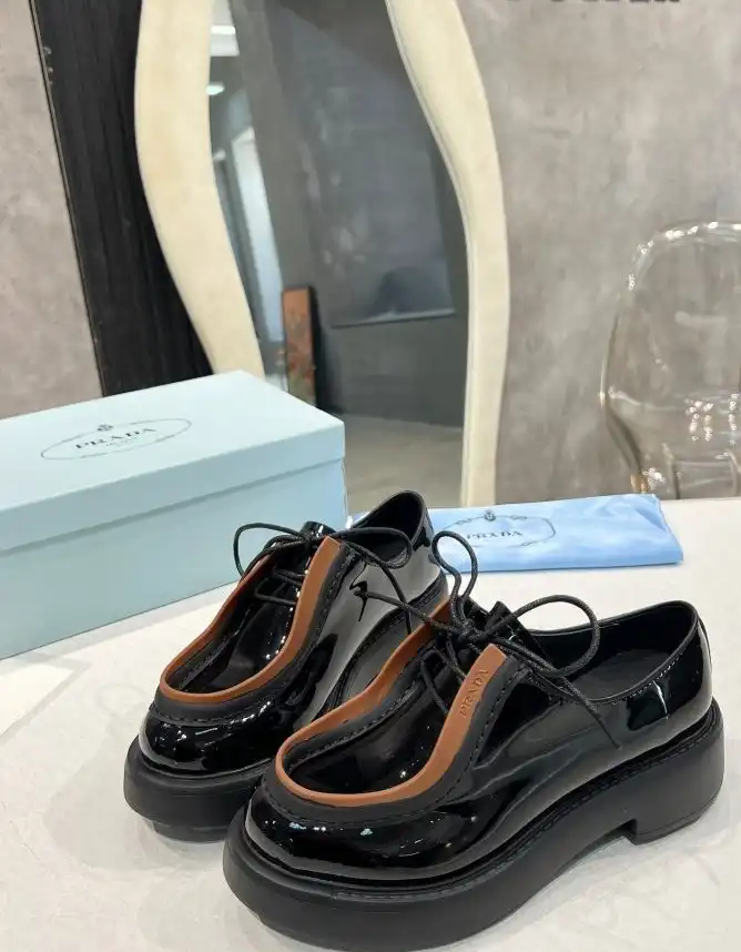 hype Prada Leather Shoes