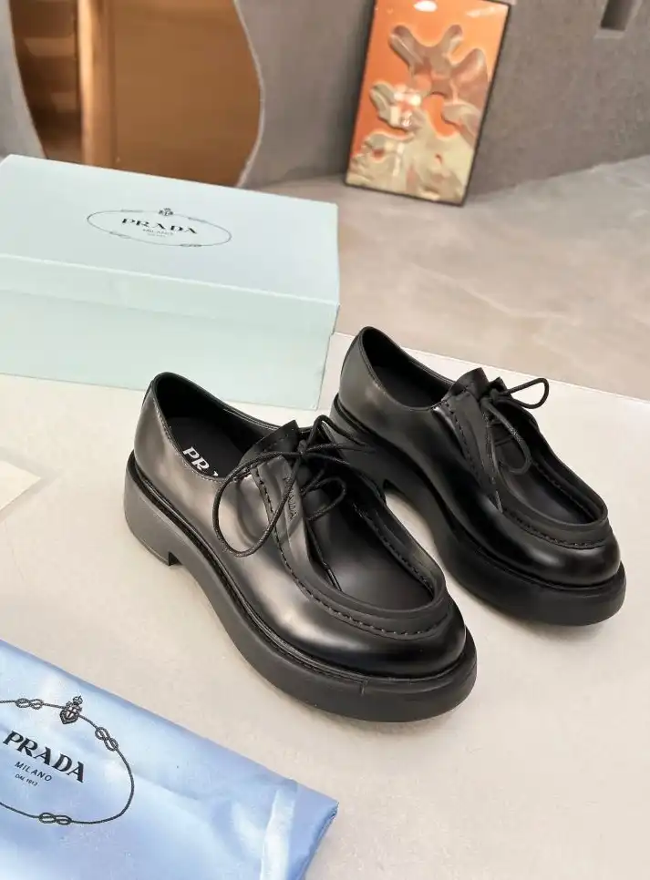 hype Prada Leather Shoes