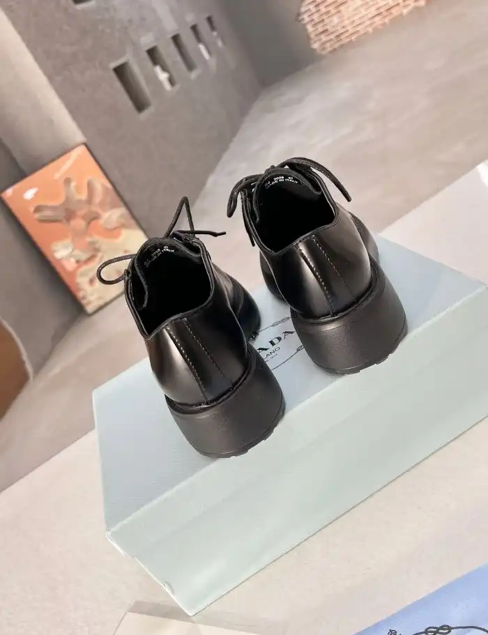 hype Prada Leather Shoes