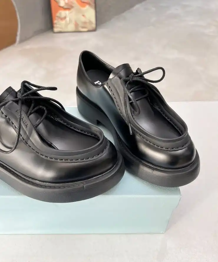 hype Prada Leather Shoes