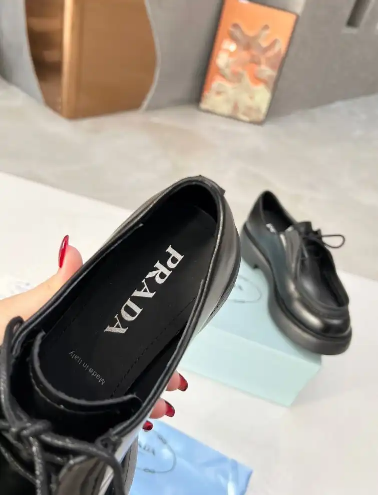 hype Prada Leather Shoes