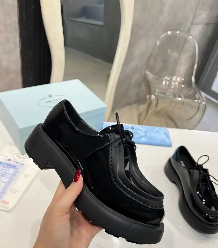 hype Prada Leather Shoes