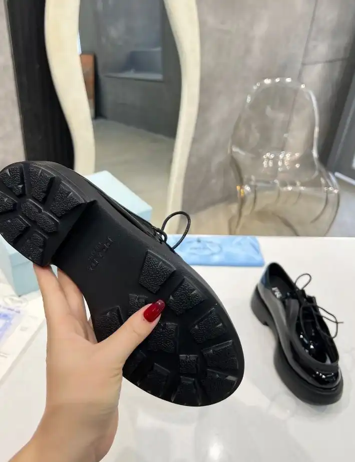 hype Prada Leather Shoes