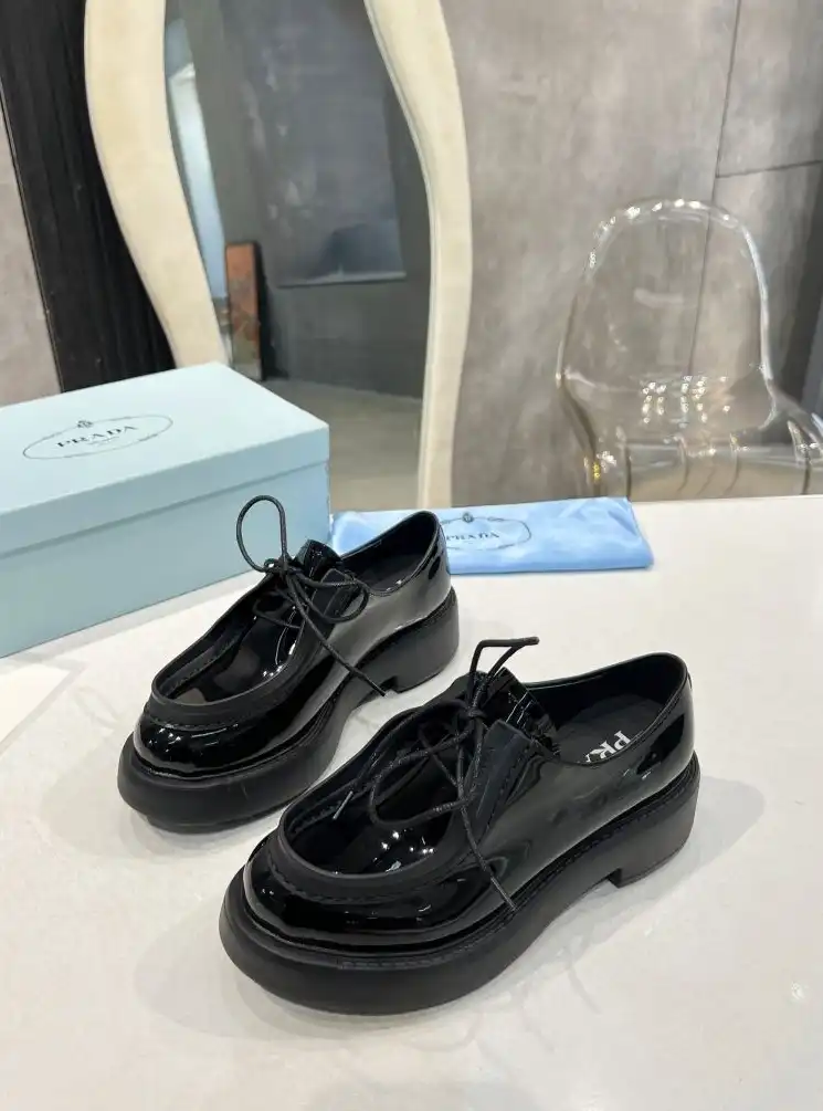 hype Prada Leather Shoes