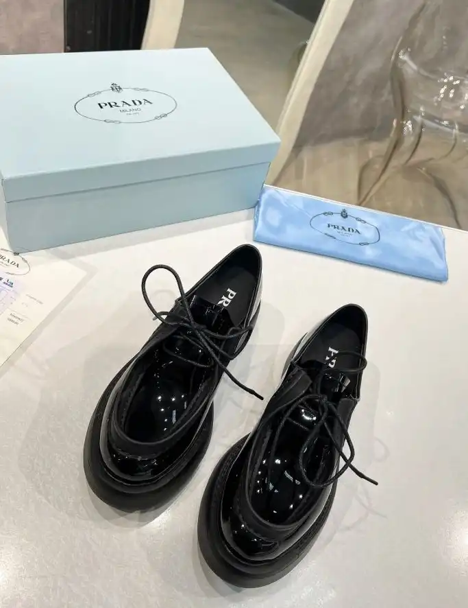 hype Prada Leather Shoes