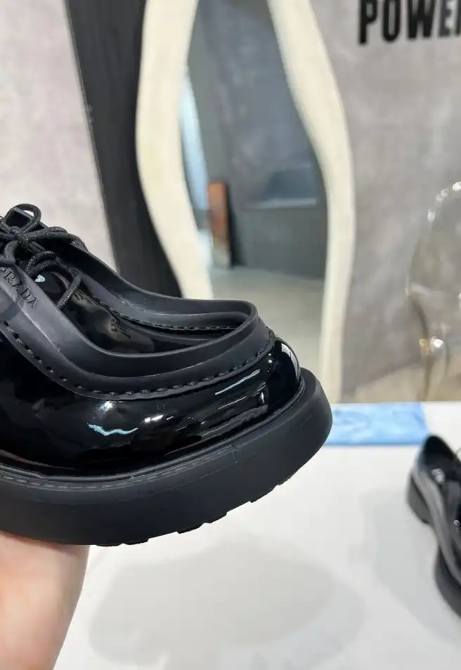 hype Prada Leather Shoes