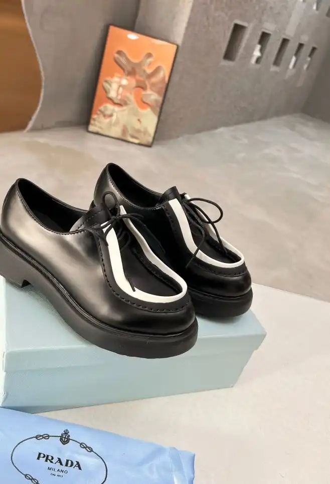 hype Prada Leather Shoes