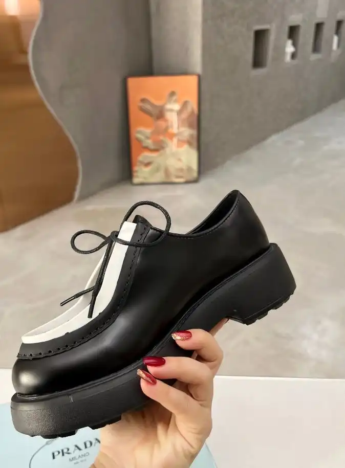 hype Prada Leather Shoes