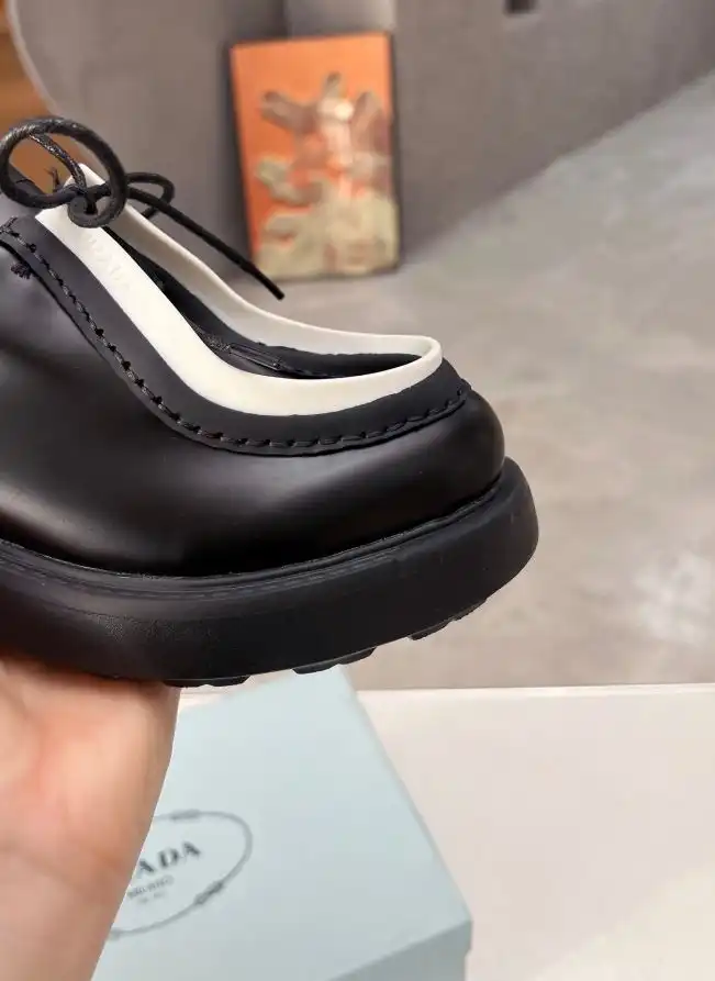 hype Prada Leather Shoes