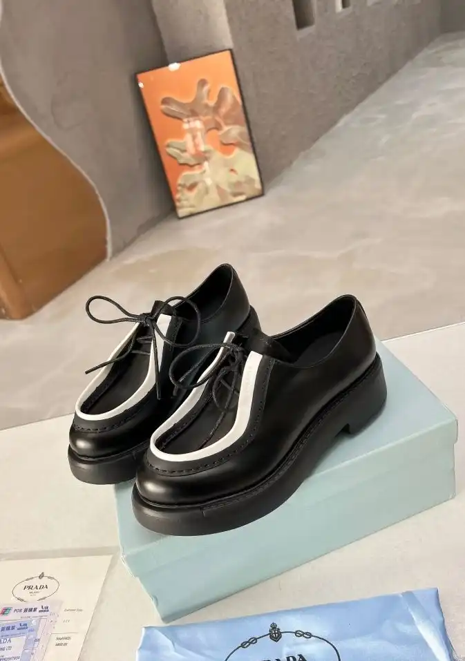 hype Prada Leather Shoes