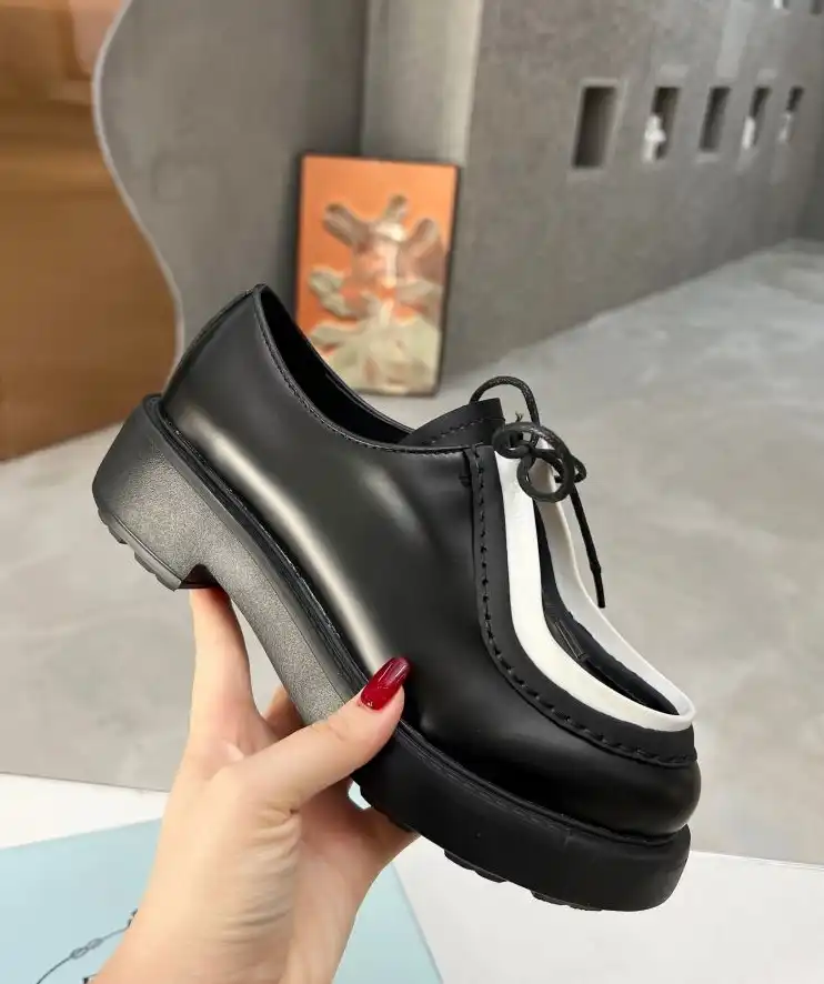 hype Prada Leather Shoes