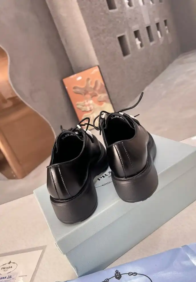 hype Prada Leather Shoes