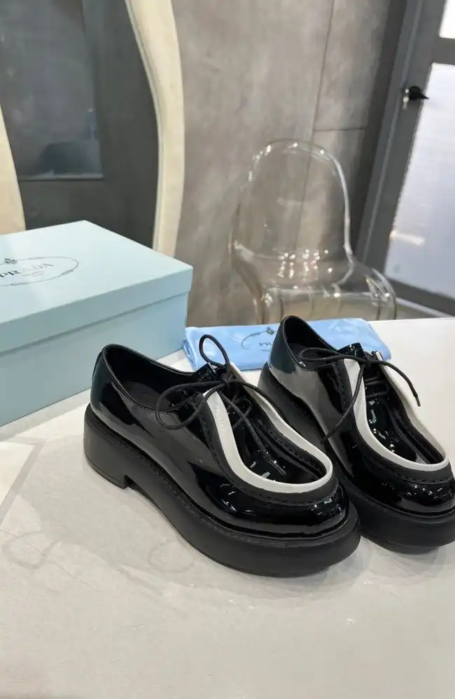 hype Prada Leather Shoes