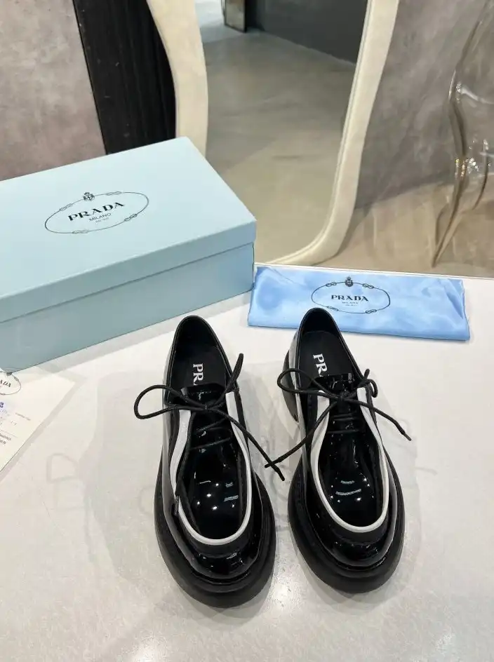 hype Prada Leather Shoes