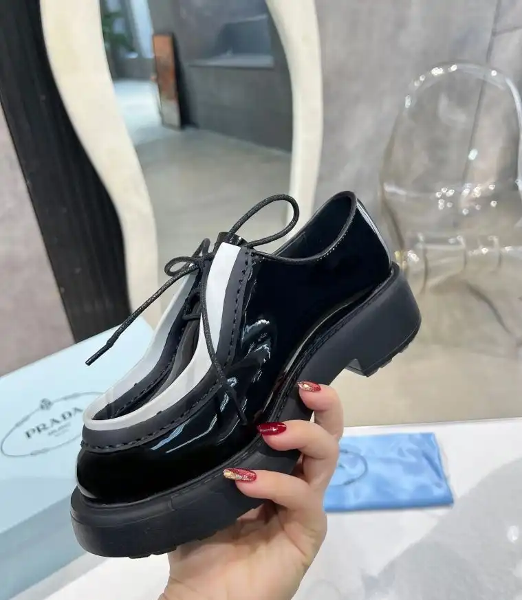 hype Prada Leather Shoes