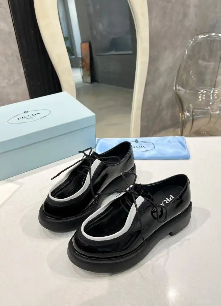 hype Prada Leather Shoes