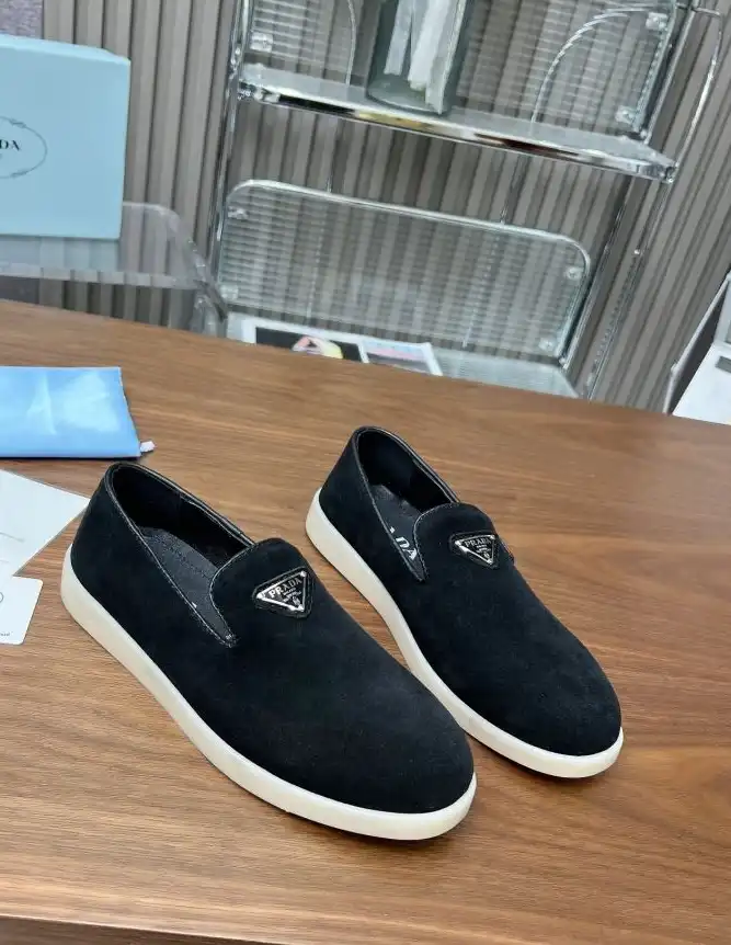 hype Prada Leather Shoes