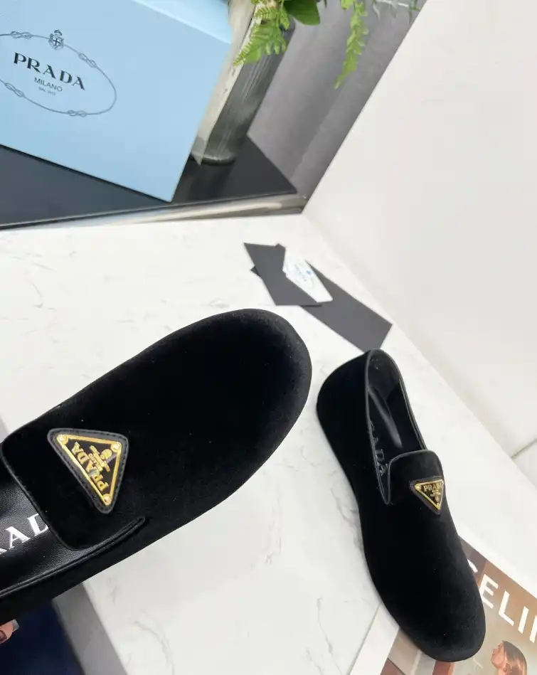 hype Prada Leather Shoes