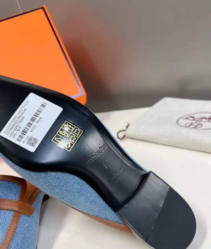 hype Hermes Leather Shoes