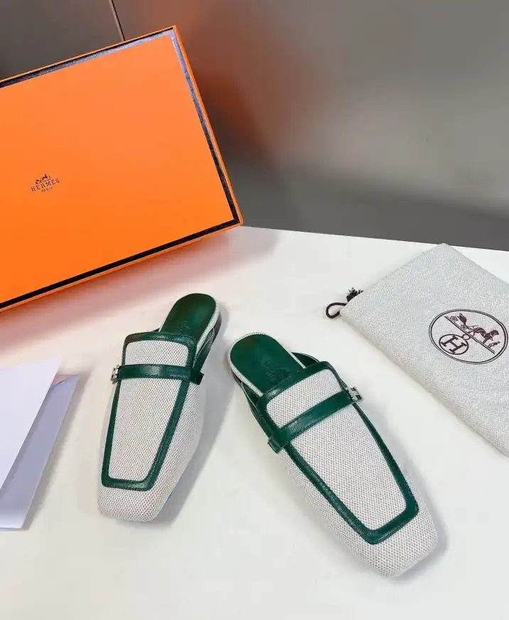 hype Hermes Leather Shoes