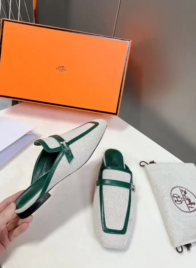 hype Hermes Leather Shoes