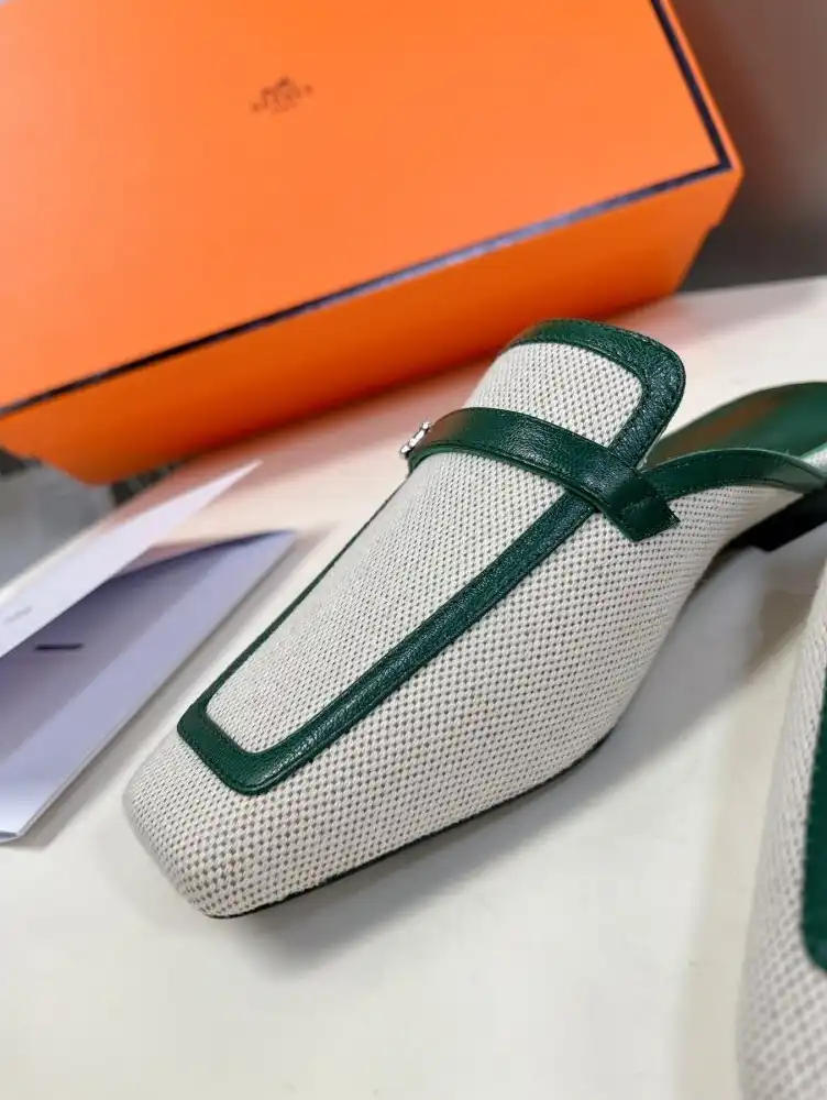 hype Hermes Leather Shoes