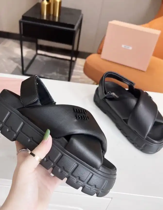 hype Miu Miu Sandals