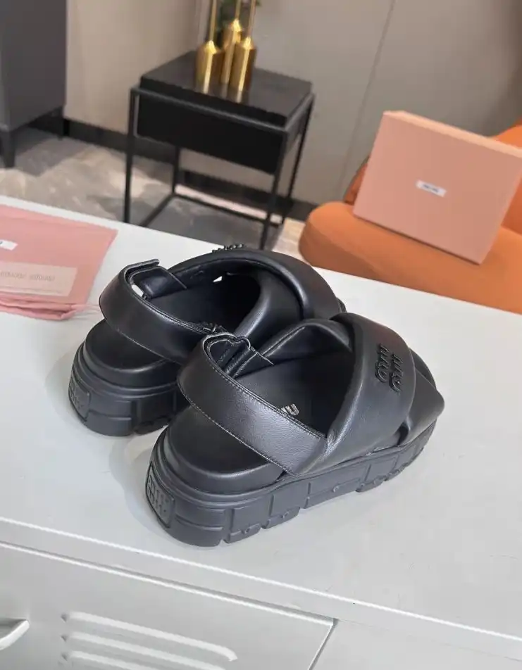 hype Miu Miu Sandals