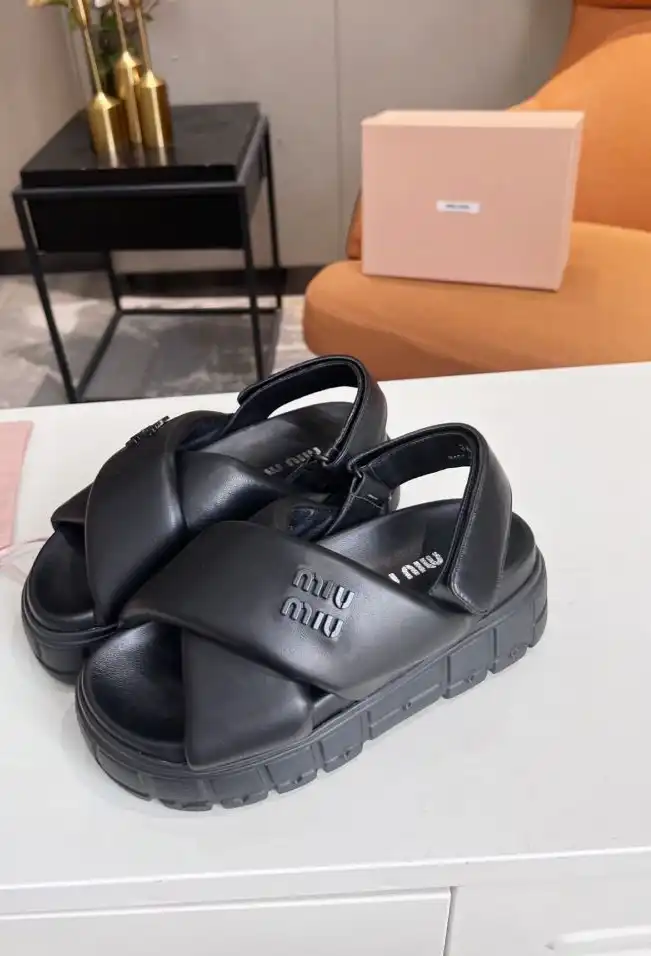 hype Miu Miu Sandals