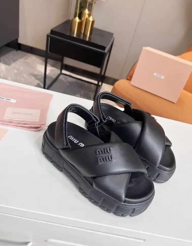 hype Miu Miu Sandals