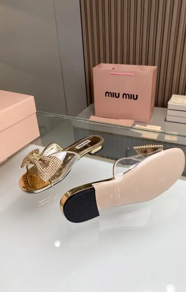 hype Miu Miu Slippers