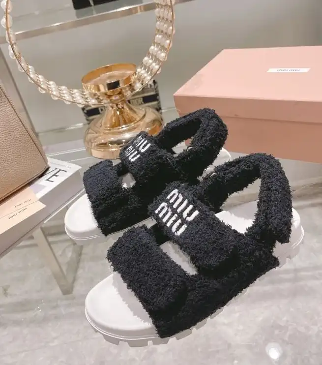 hype Miu Miu Sandals