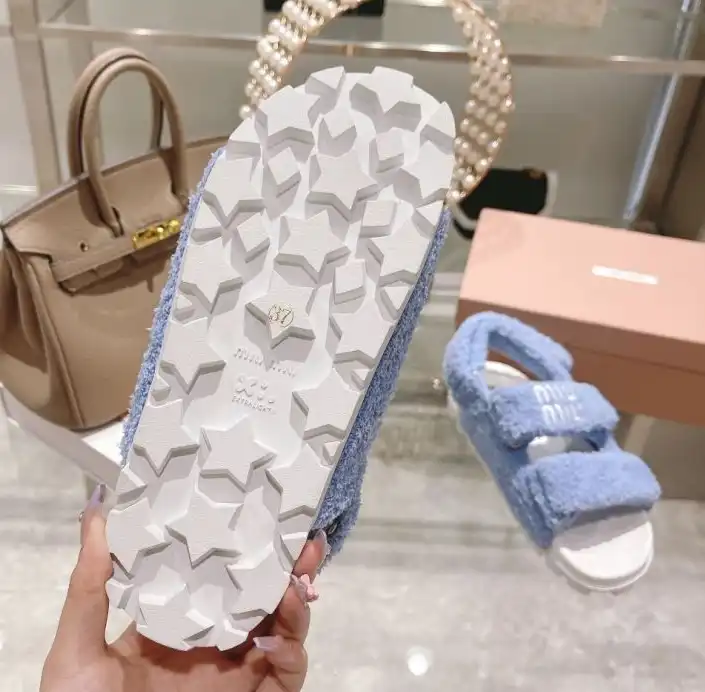 hype Miu Miu Sandals