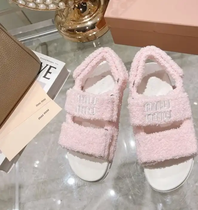 hype Miu Miu Sandals