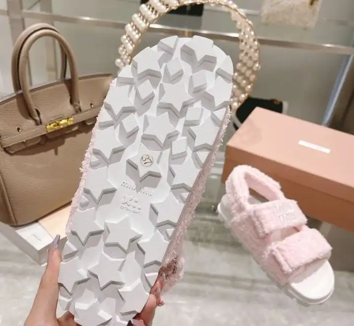 hype Miu Miu Sandals