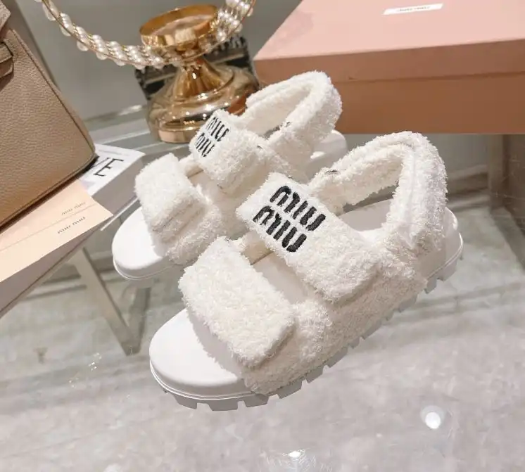 hype Miu Miu Sandals