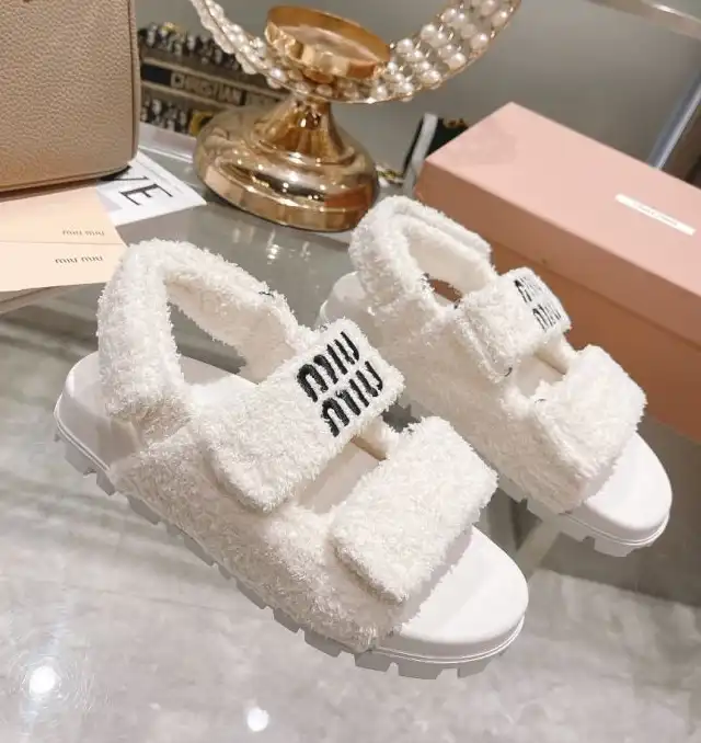 hype Miu Miu Sandals