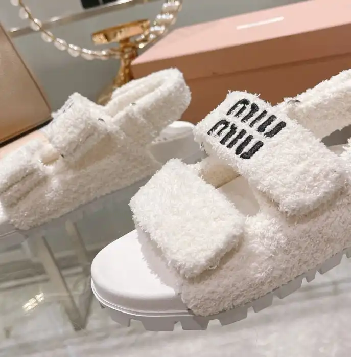 hype Miu Miu Sandals