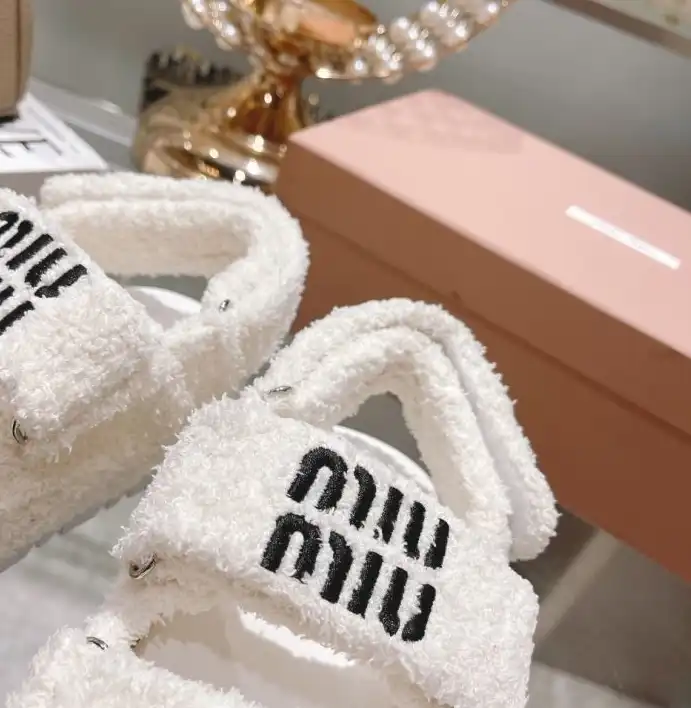 hype Miu Miu Sandals