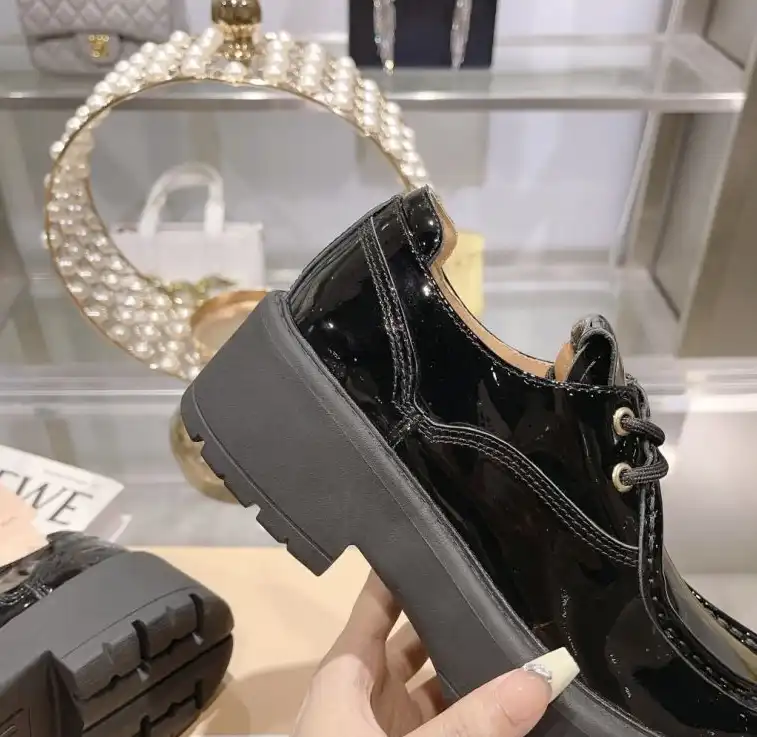 hype Miu Miu Leather Shoes