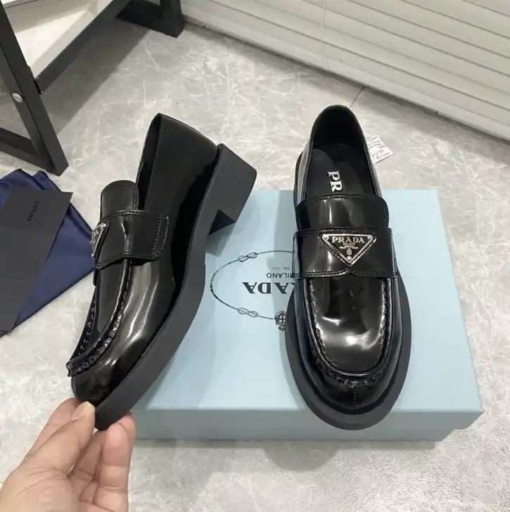 hype Prada Leather Shoes