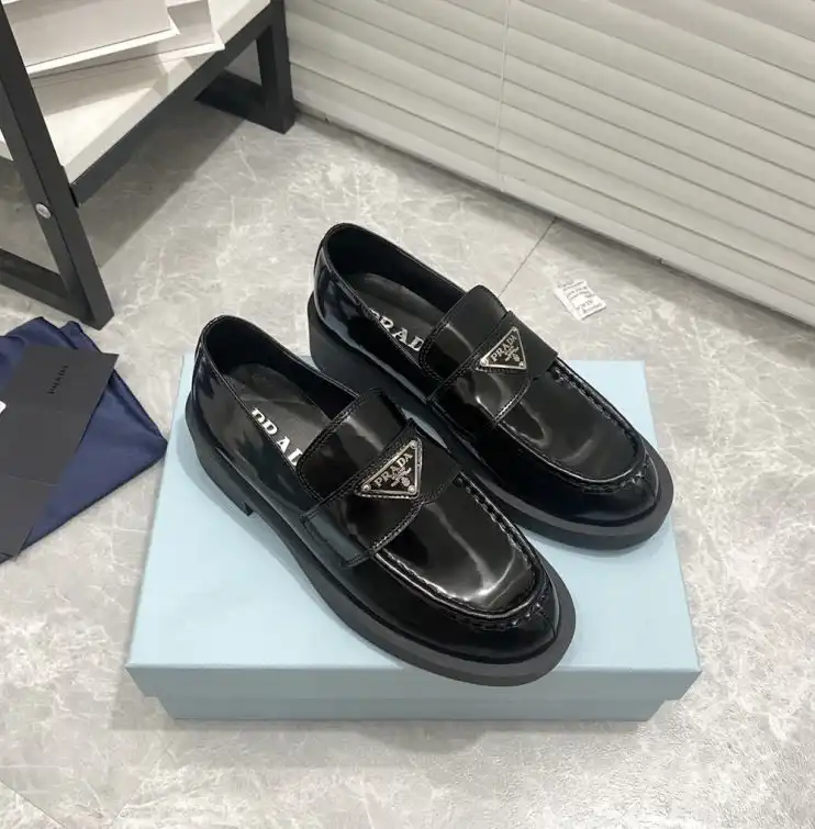 hype Prada Leather Shoes