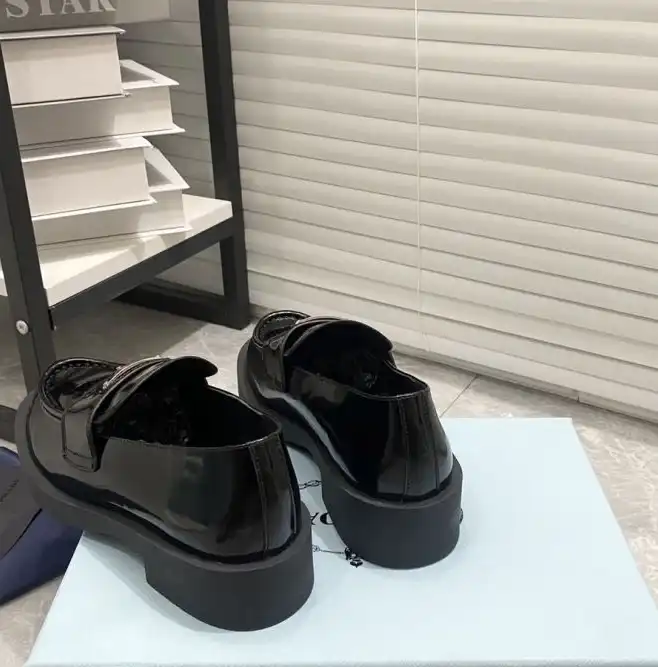 hype Prada Leather Shoes