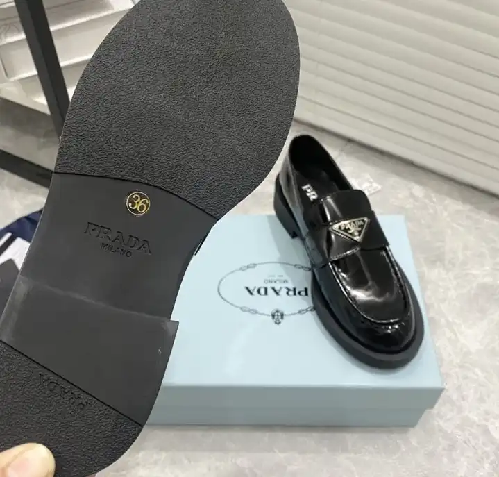 hype Prada Leather Shoes