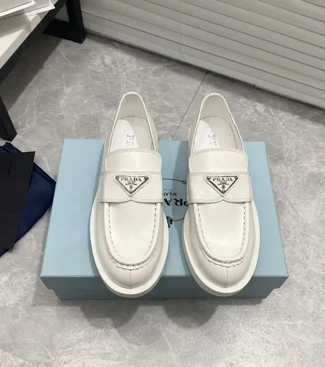 hype Prada Leather Shoes