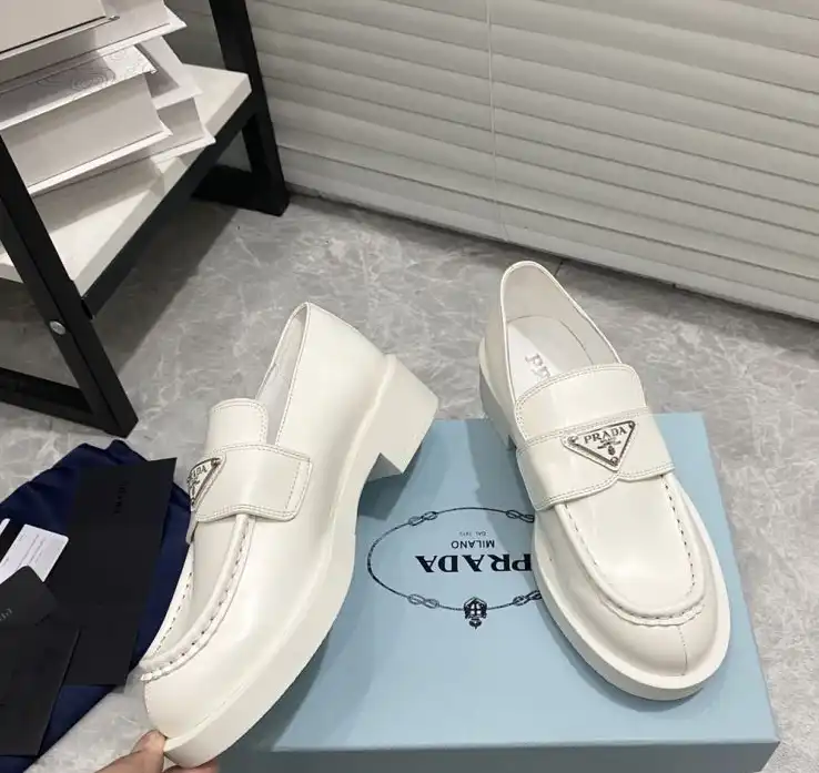 hype Prada Leather Shoes