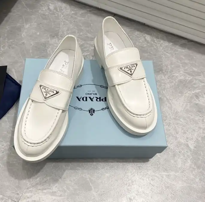 hype Prada Leather Shoes