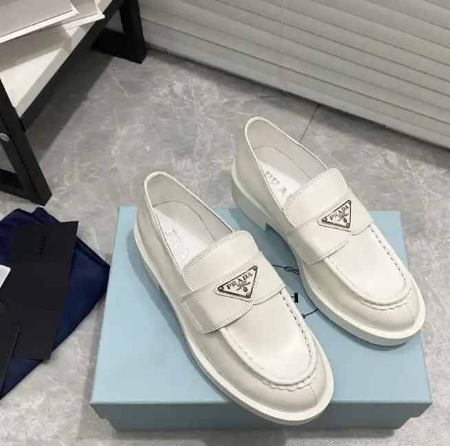 hype Prada Leather Shoes