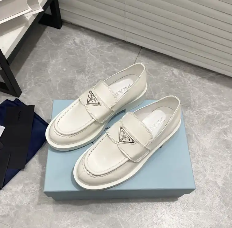 hype Prada Leather Shoes