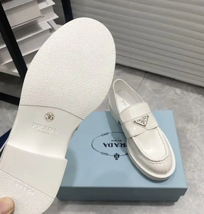 hype Prada Leather Shoes